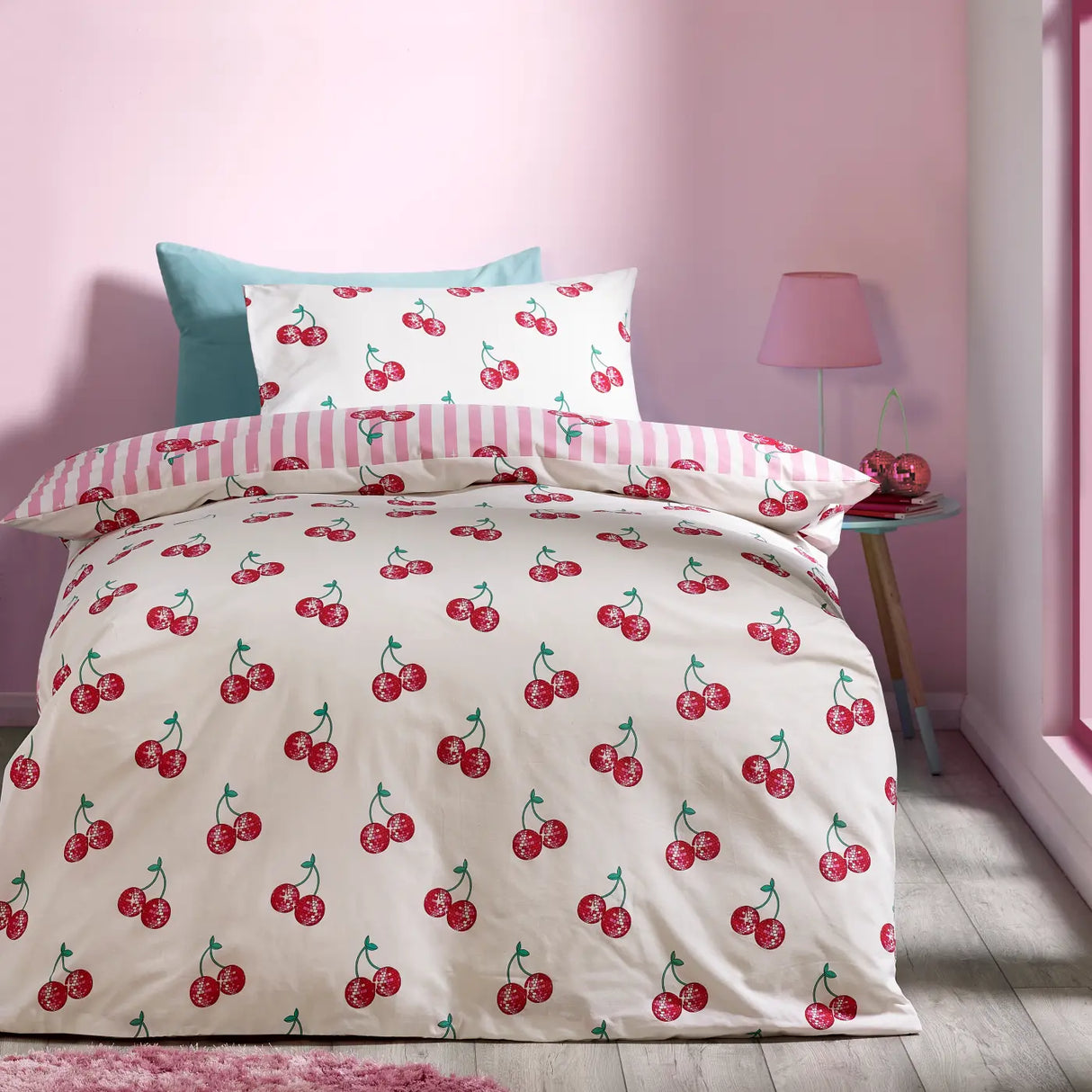 Disco Cherries Duvet Cover by Catherine Lansfield