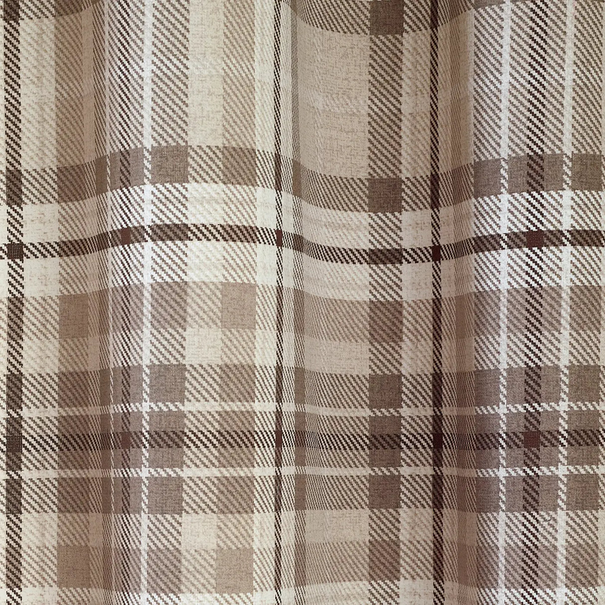 Catherine Lansfield Cullen Thermal Check Eyelet Curtains - Green image 7