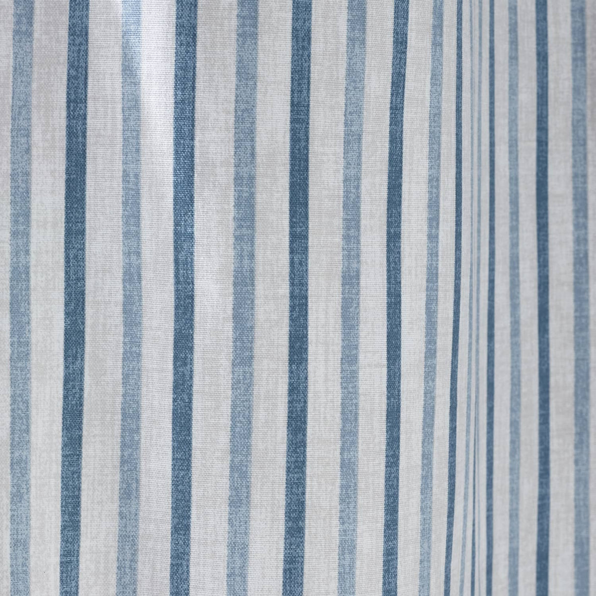 Catherine Lansfield Logan Stripe Eyelet Curtains - Blue Light Filtering Polycotton - Logan Stripe Blue