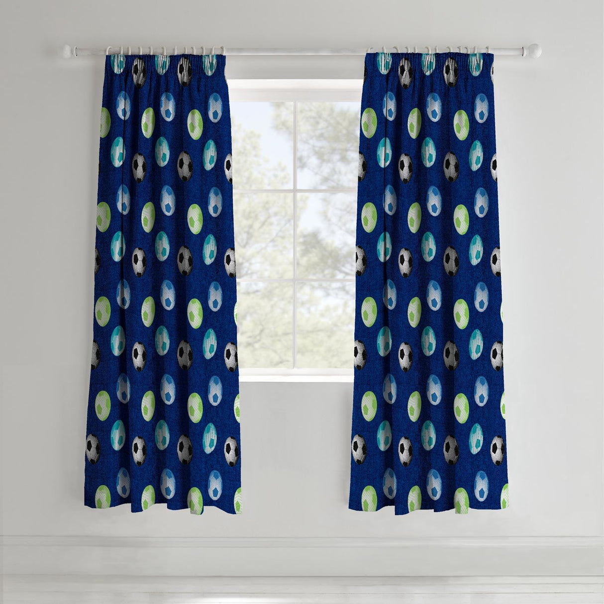 Football Tape Top Curtains by Catherine Lansfield
