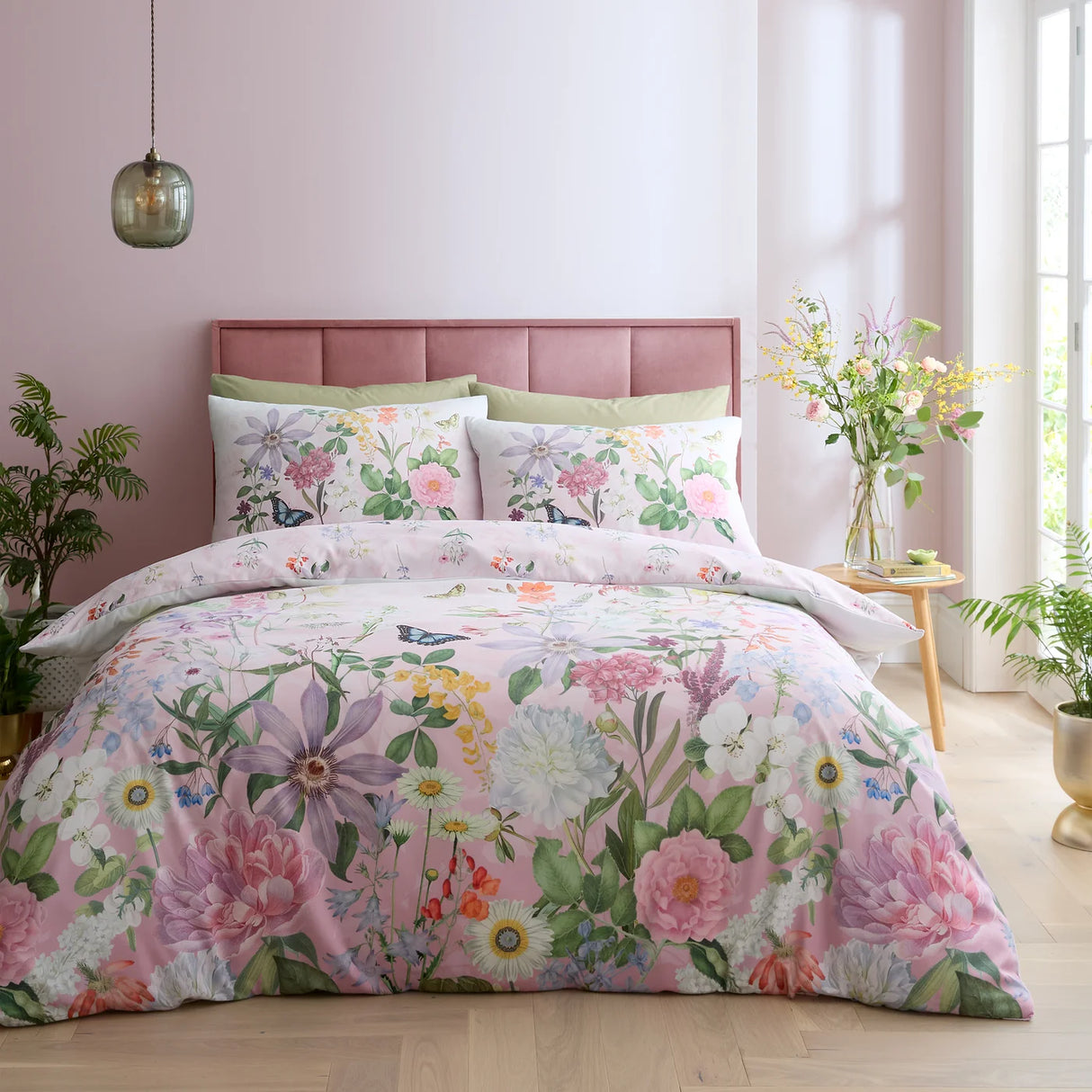 RHS x Catherine Lansfield Enchanted Butterfly Garden So Soft Duvet Cover Set with Pillowcase