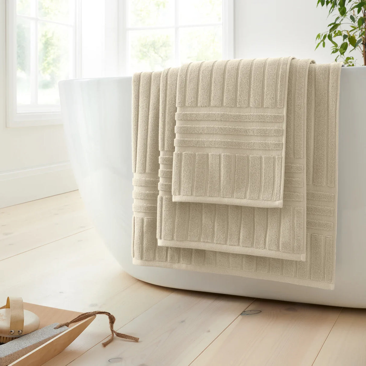 Bianca Hotel 600gsm Cotton Towel - Natural