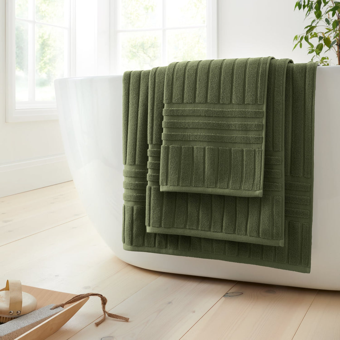 Bianca Hotel 600gsm Towel Olive Green 100% Cotton