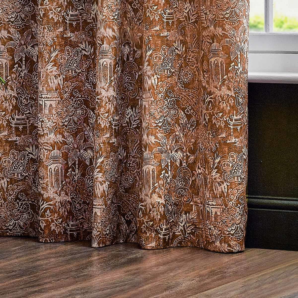 Bengal Jungle Eyelet Curtains by Wylder Tropics