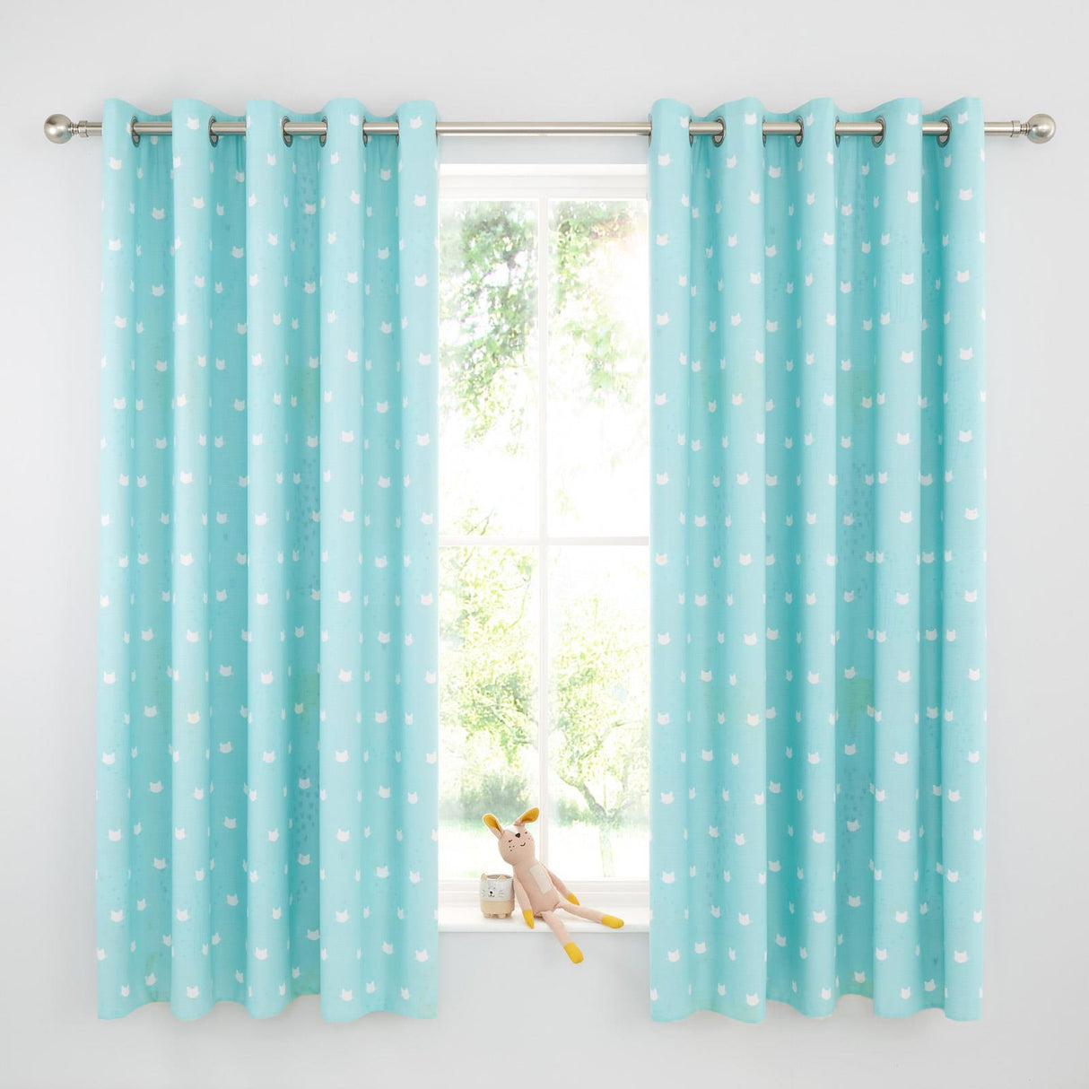 Cute Cats Eyelet Curtains by Catherine Lansfield