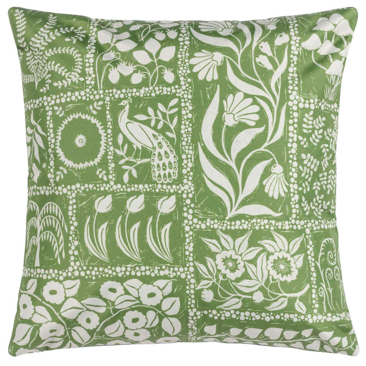 Forage Garden Sage Cushion Cover 17" x 17" by furn. 2