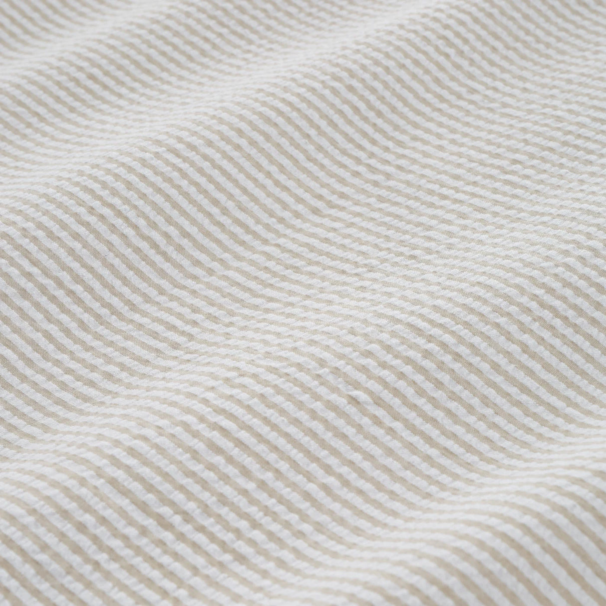 Bianca Seersucker Woven Stripe 180 Thread Count Cotton Duvet Cover Set with Pillowcase
