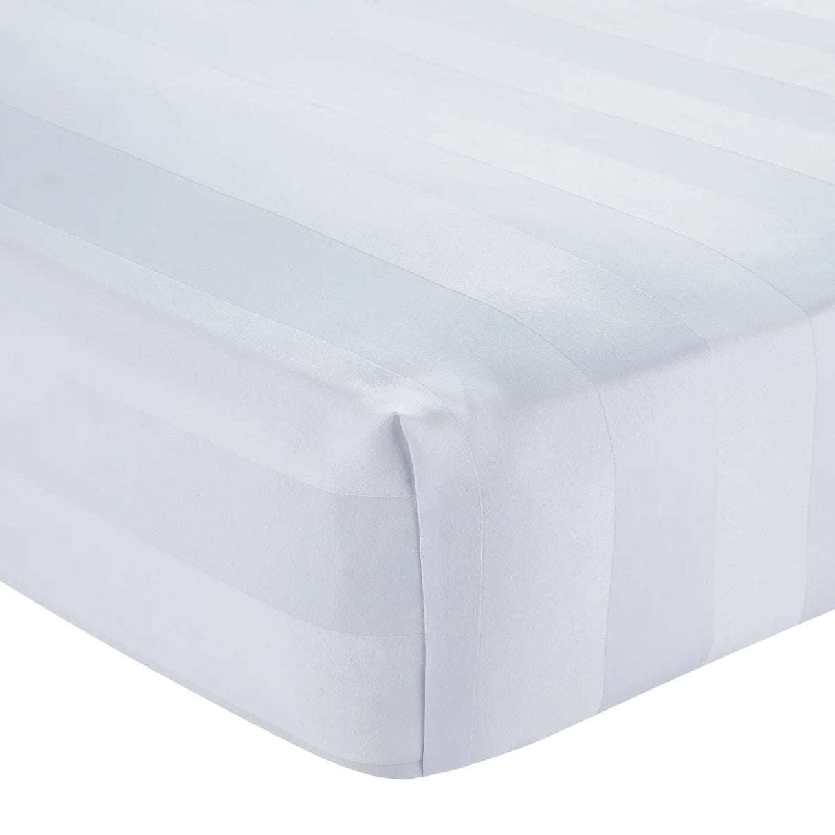 Catherine Lansfield So Soft Satin Stripe Black Fitted Sheet 14