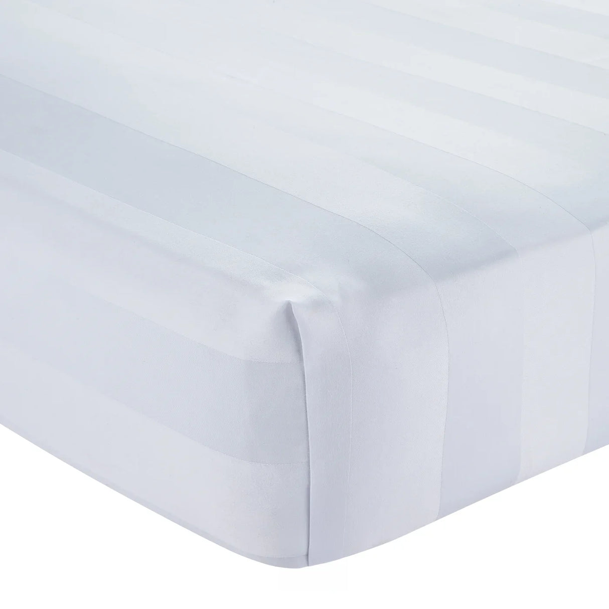 Catherine Lansfield So Soft Satin Stripe Black Fitted Sheet - White image 14