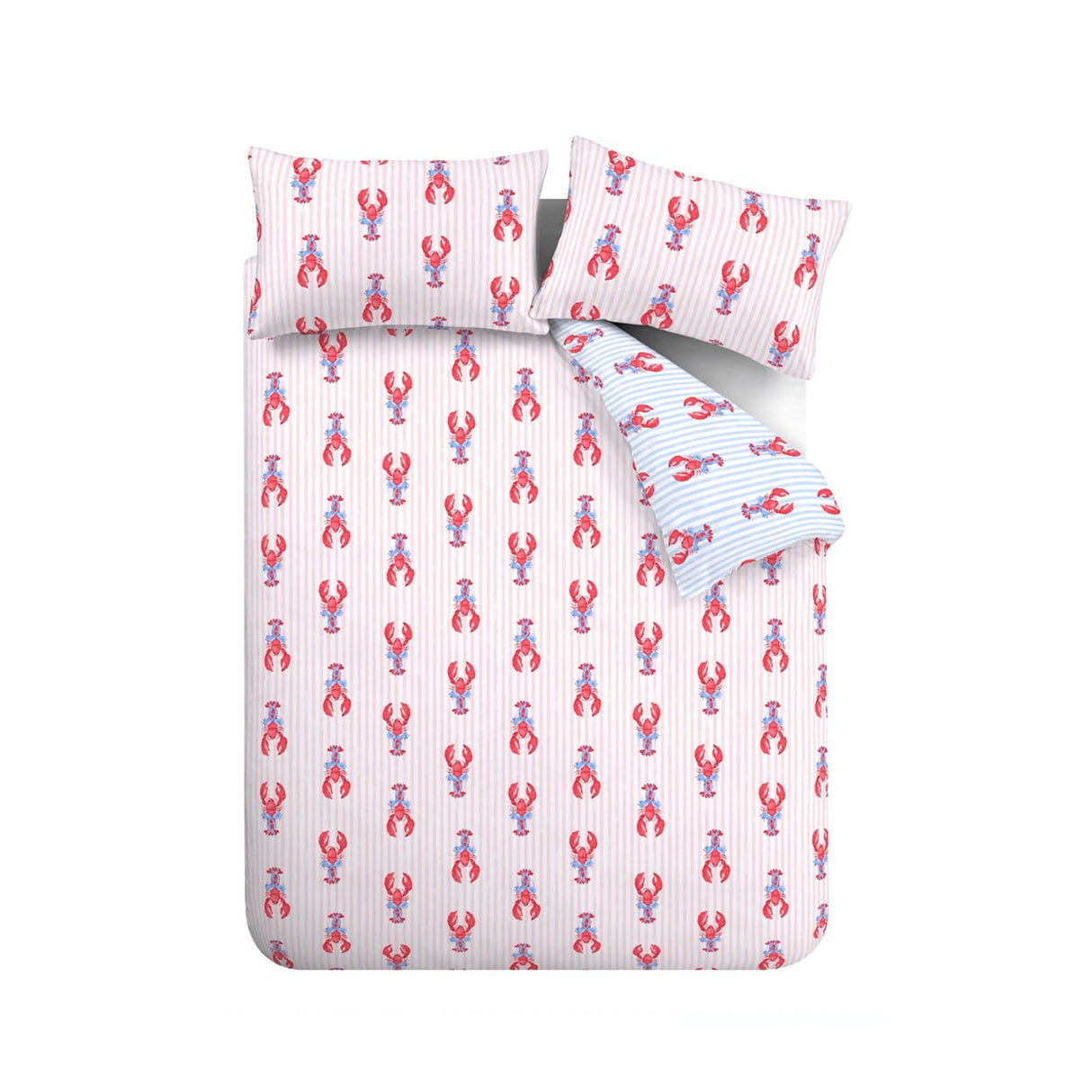 Sassy B Lobster Stripe Duvet Cover Set - Lobster Stripe Duvet Set