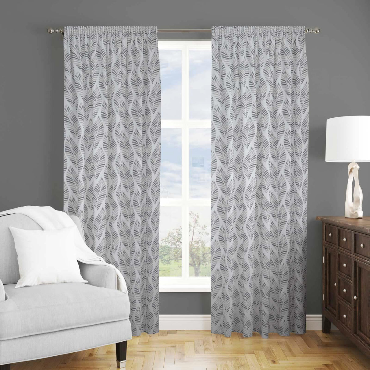 Metz Grey Made To Measure Curtains by Style Furnishings