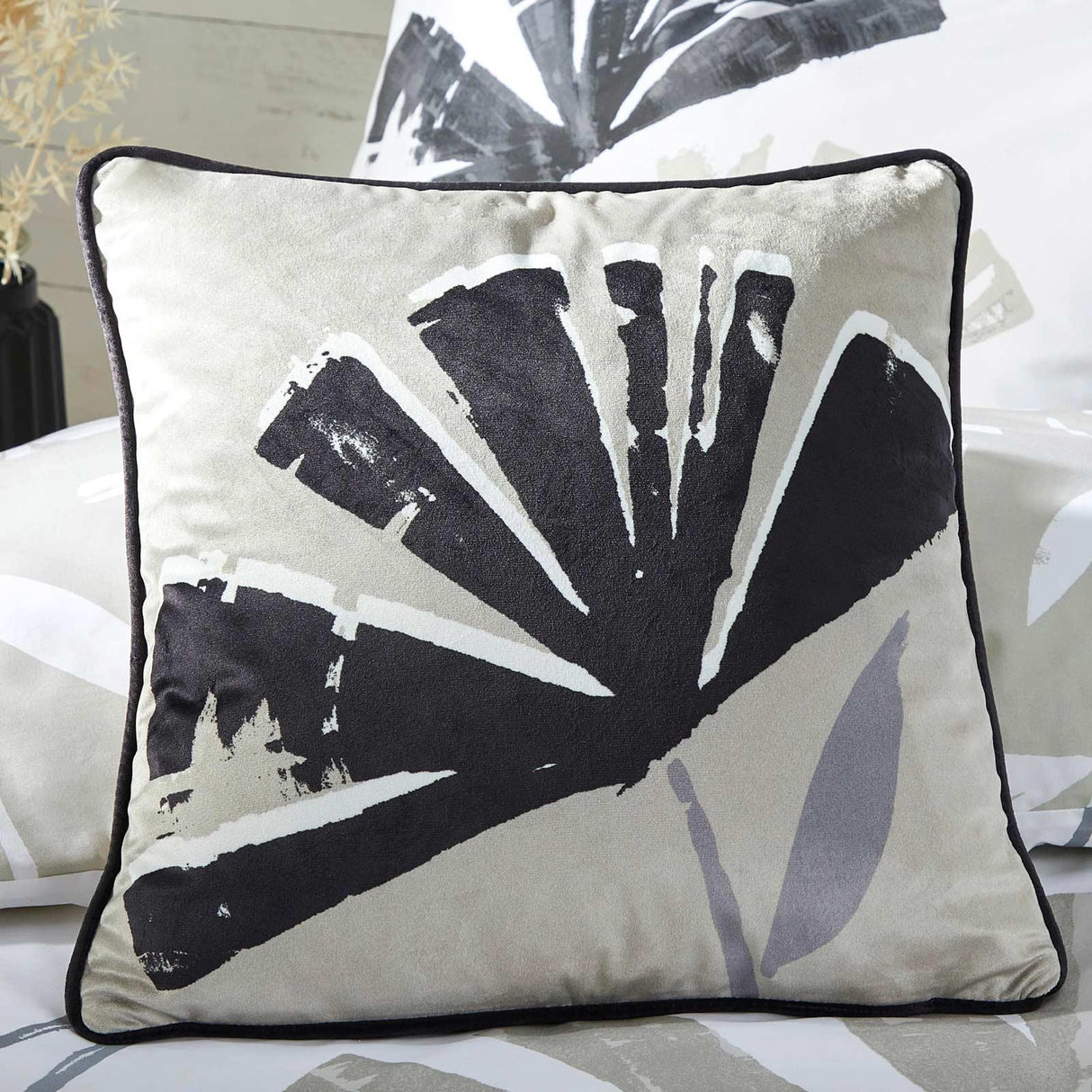 Fusion Alma Floral Velvet Cushion Cover 43cm x 43cm 7