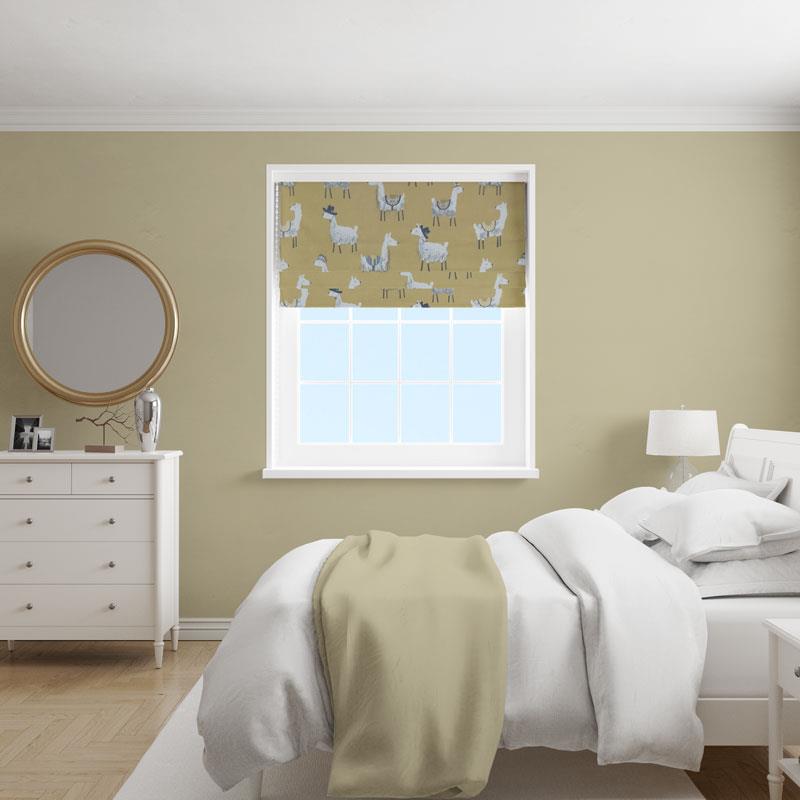 Alpaca Quince Made To Measure Roman Blind by Style Furnishings
