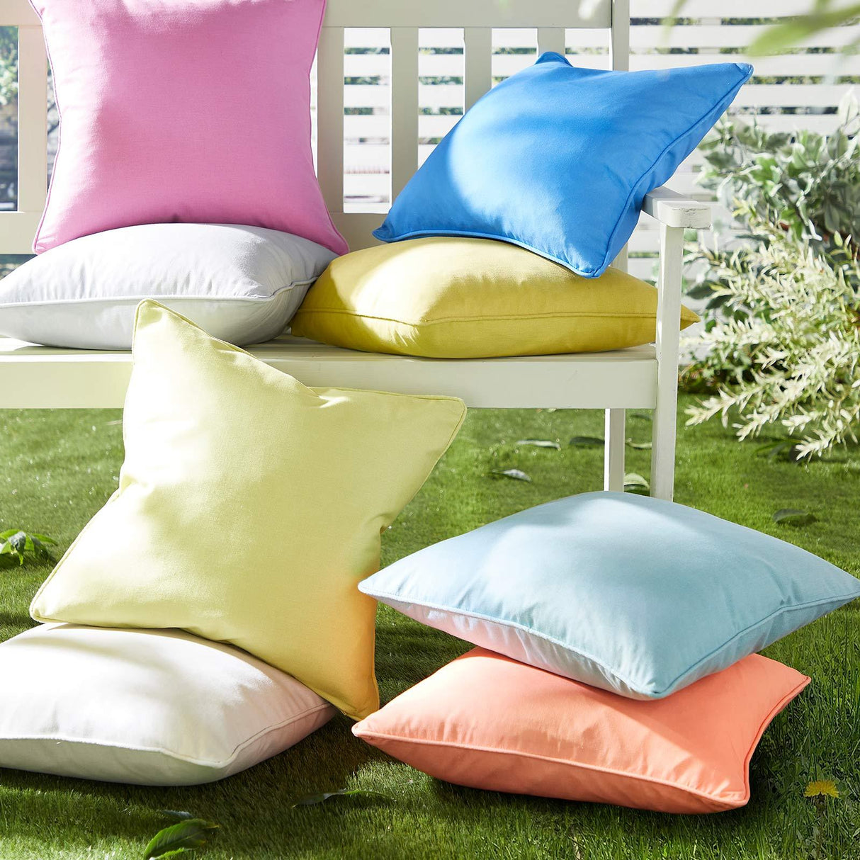 Fusion Plain Outdoor UV Resistant Cushion Cover 43cm x 43cm 2