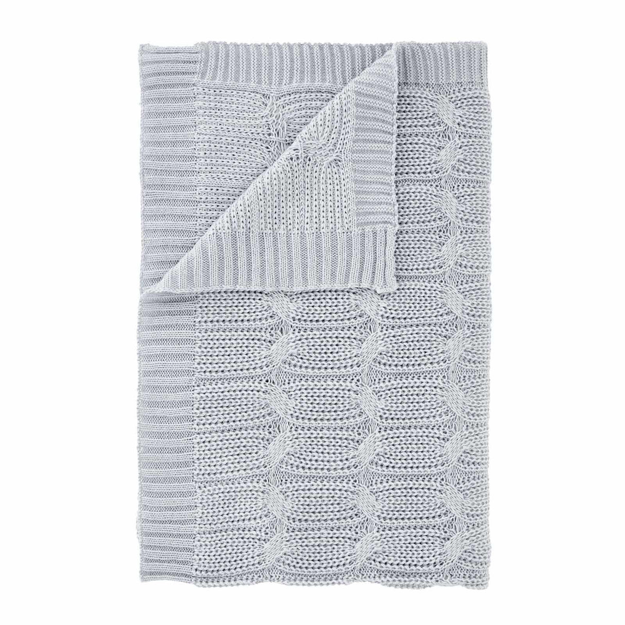 Chunky Marl Knit Throw Blanket 130cm x 170cm by Catherine Lansfield