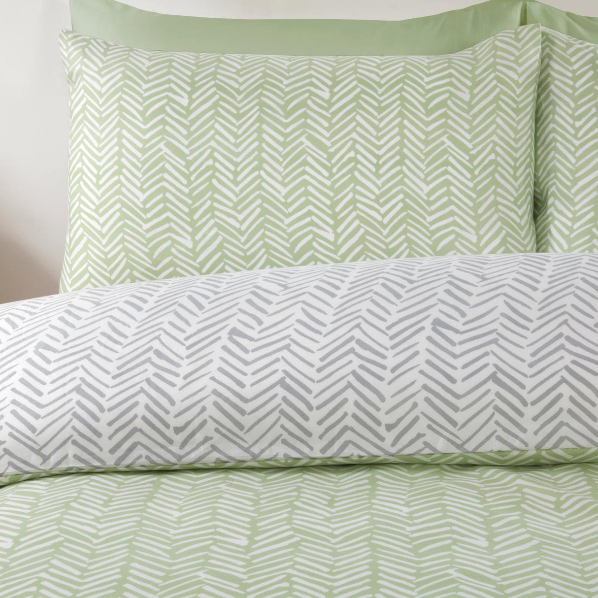 So Soft Helston Duvet Cover Set Green