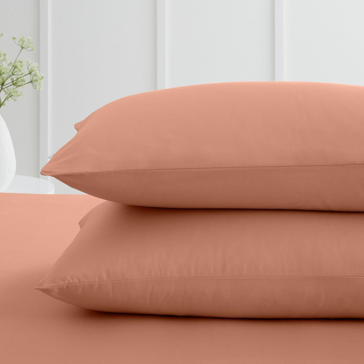 200 Thread Count Cotton Percale Oxford and Housewife Pillowcases by Bianca