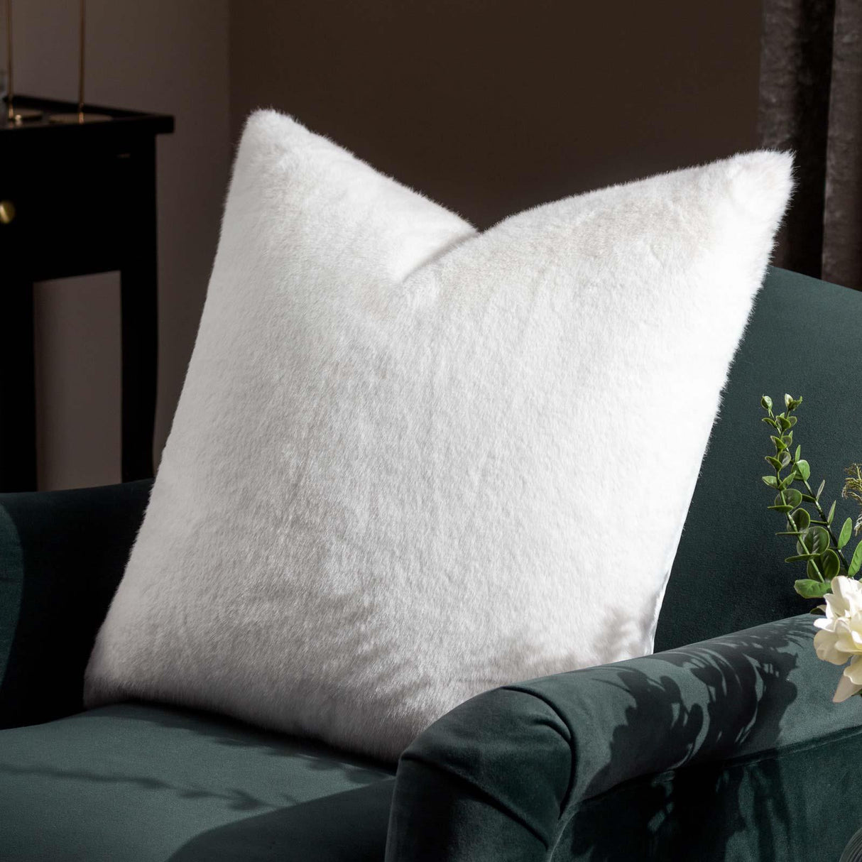 Stanza Faux Fur Cushion Cover 22" x 22" (55cm x 55cm) by Paoletti 19