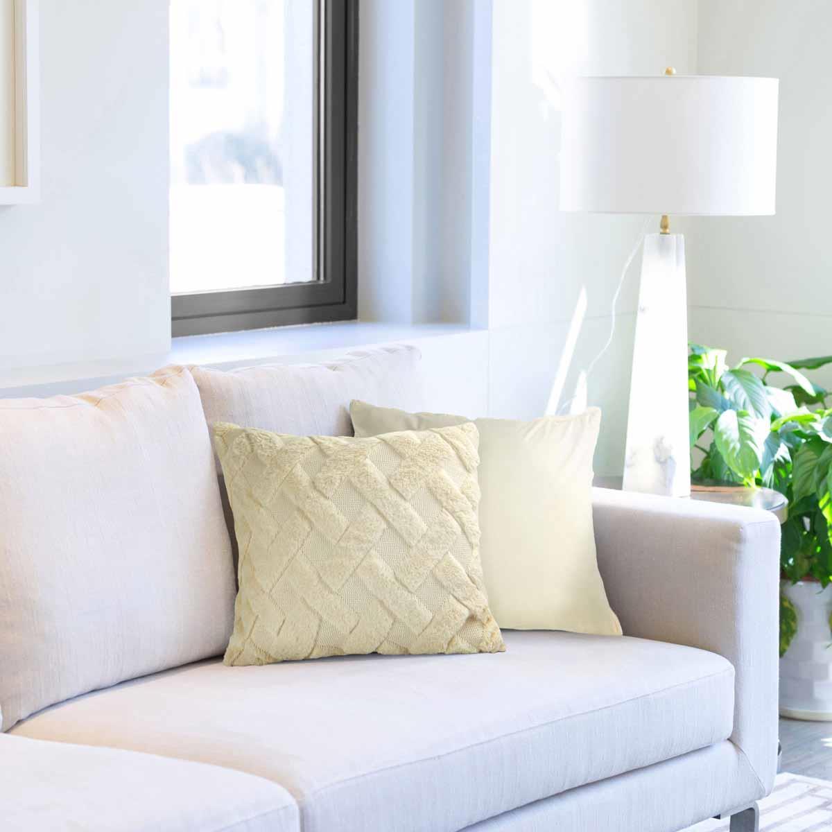 Nyla Hatch Cushion Cover 17x17" (43x43cm) by Emma Barclay 2