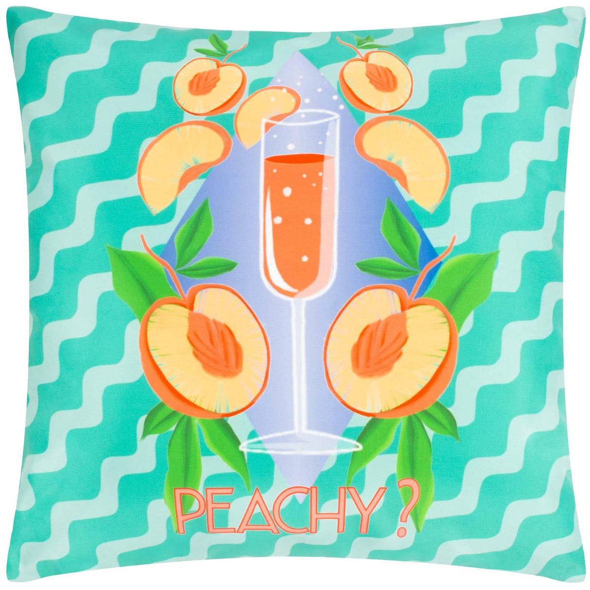Peachy Outdoor Cushion Cover 17" x 17" (43cm x 43cm) by furn. 2