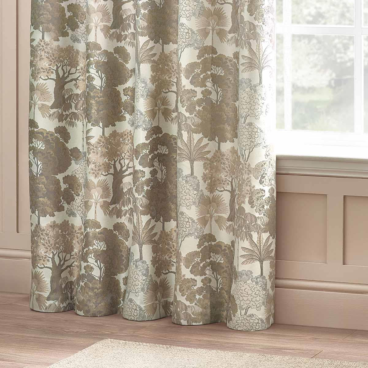Woodlands Room Darkening Lined Eyelet Curtains by Wylder Nature