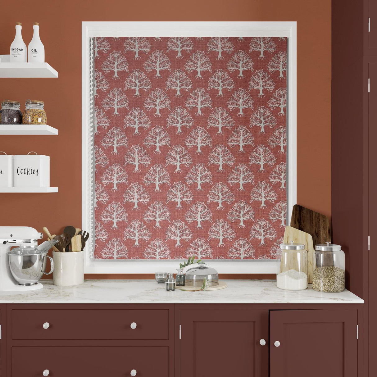 Great Oak Paprika Made To Measure Roman Blind by Style Furnishings