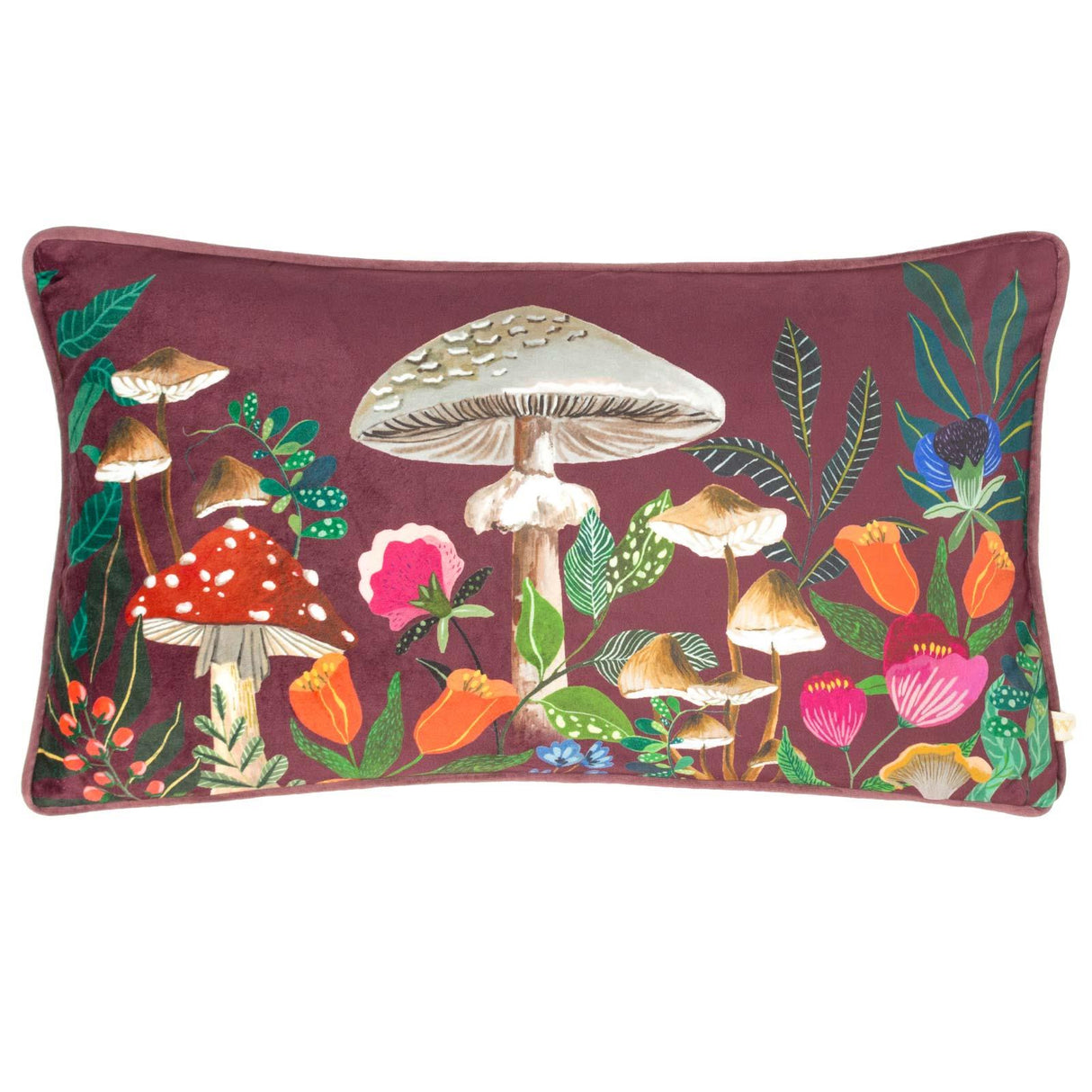 Wild Garden Mushrooms Cushion Cover by Wylder Nature 2