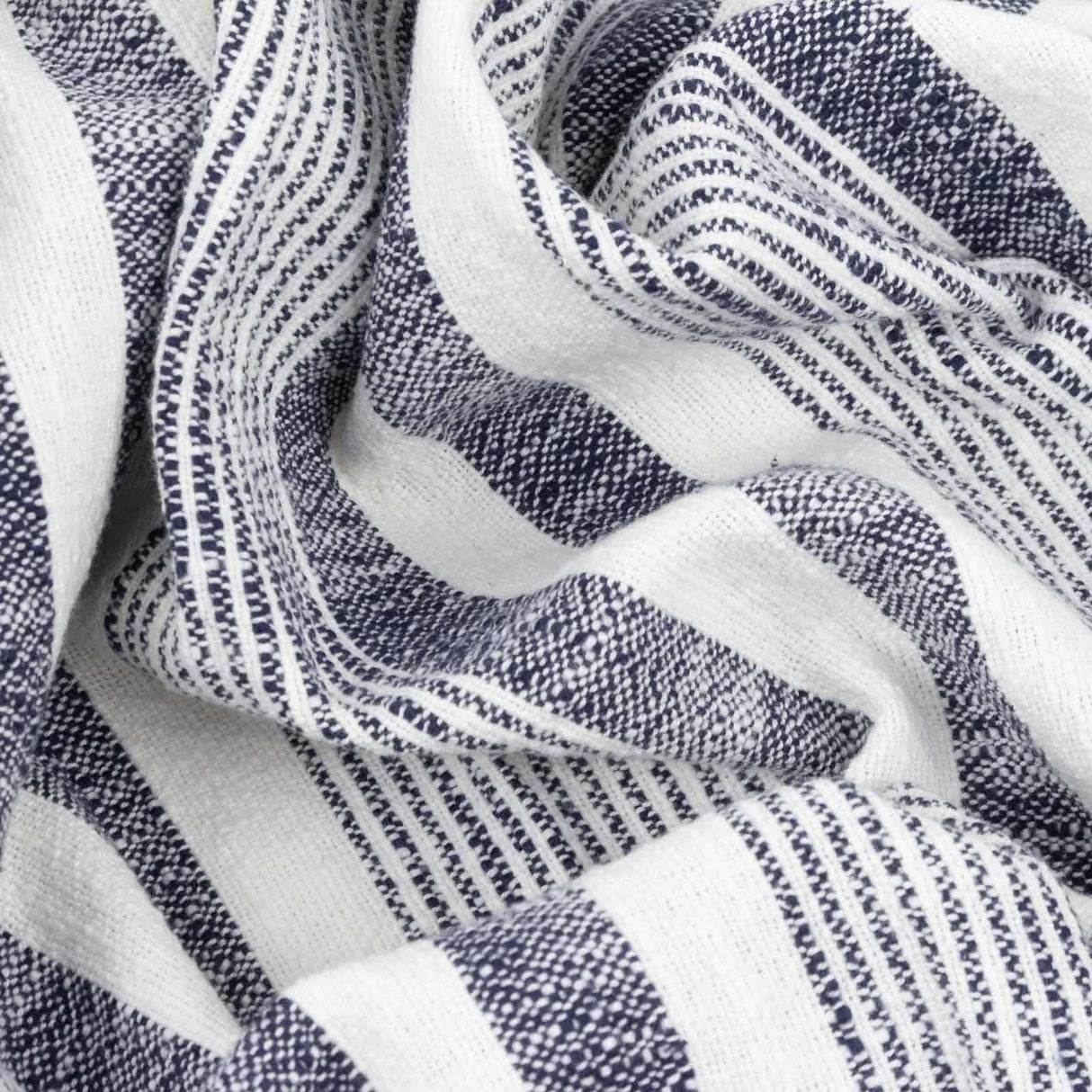 Neela Stripe Fringed Throw by Yard