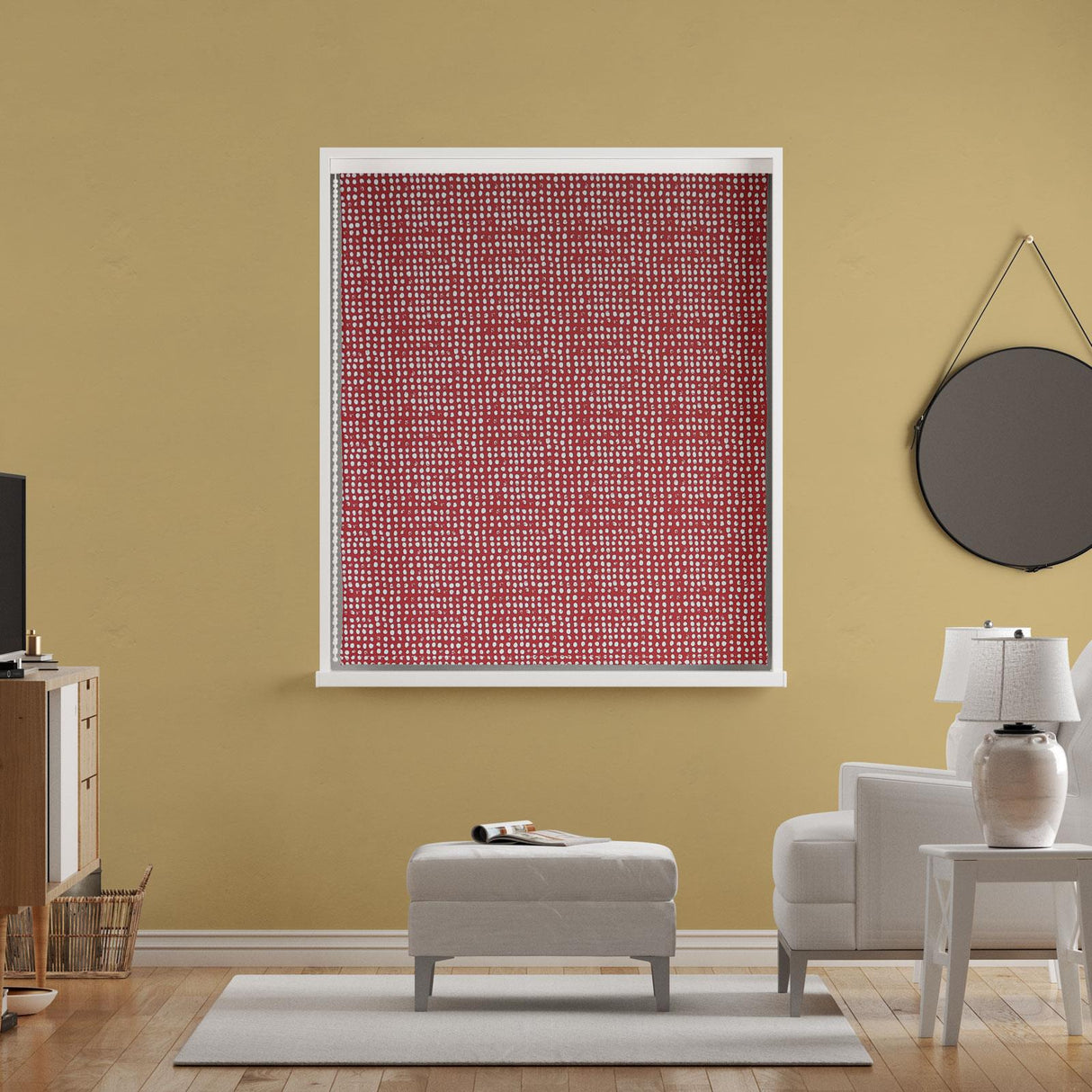 Dot Dot Scarlet Made To Measure Roman Blind by Style Furnishings