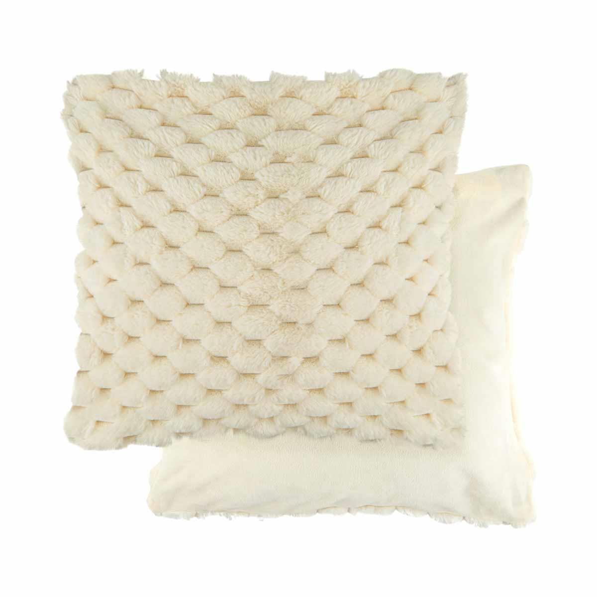 Lush Faux Rabbit Fur Cushion Cover 17" x 17" (43cm x 43cm) by Emma Barclay 13