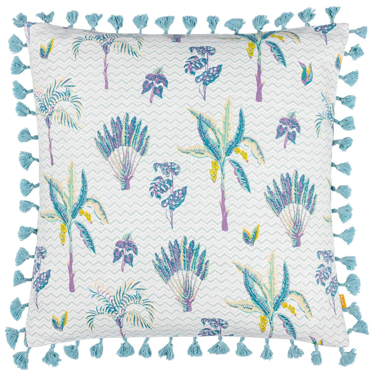 Chamae Floral Tasselled Cushion Cover 20" x 20" by furn. 8