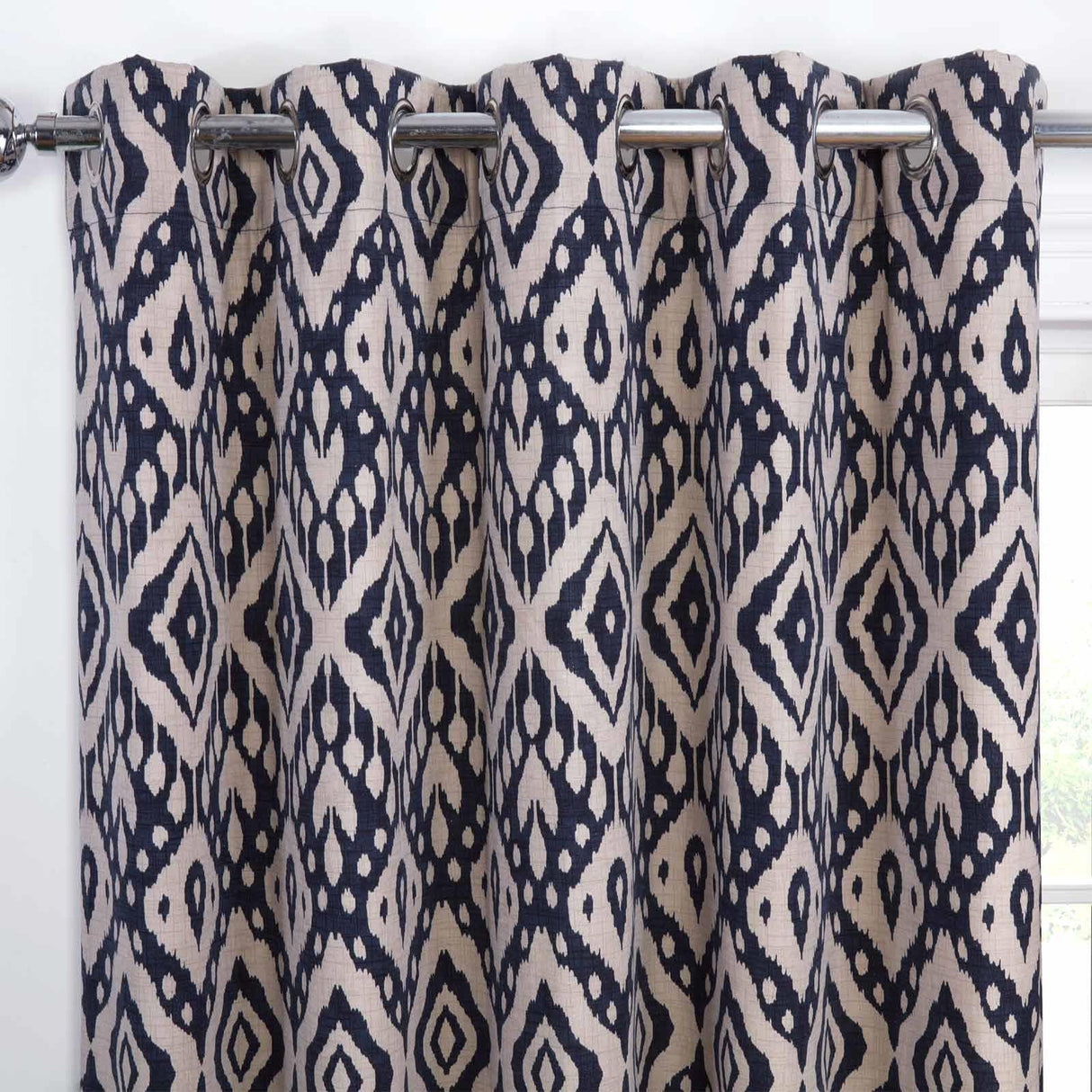 Marrakech Geometric Eyelet Curtains by Sundour