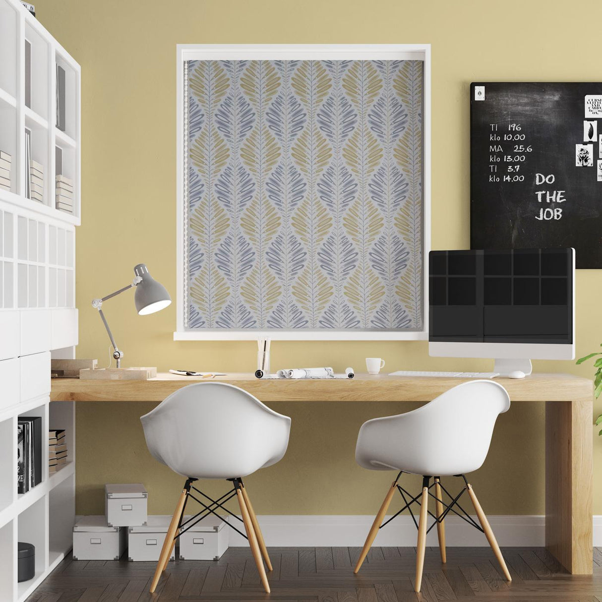 Inishmore Ochre Made to Measure Roman Blind by Style Furnishings