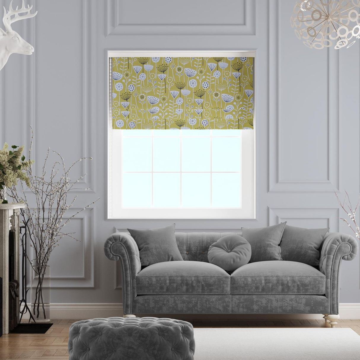 Havra Ochre Made to Measure Roman Blind by Style Furnishings