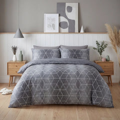 Calvin Grey Duvet Cover Bedding Set
