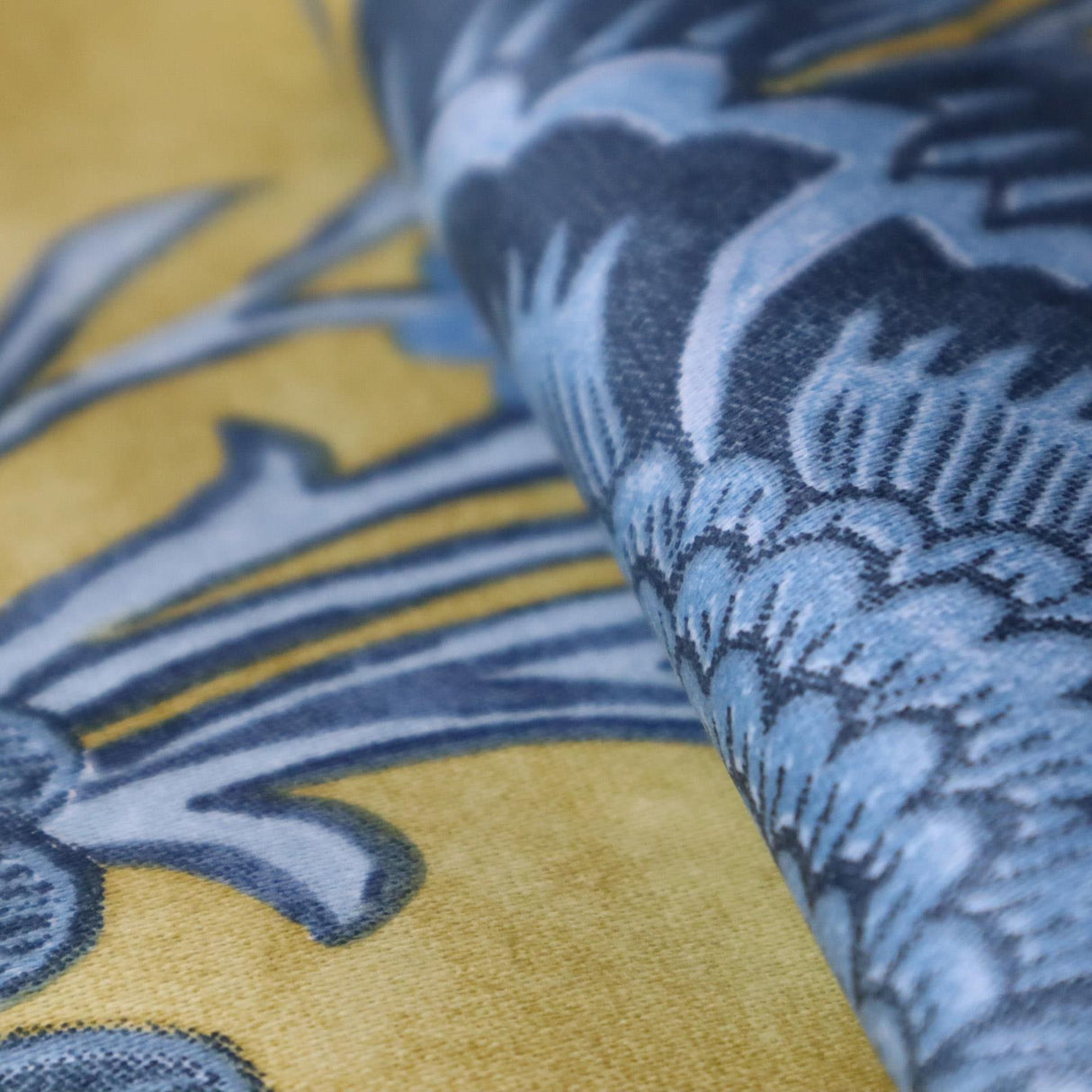 Acantha Ochre Made To Measure Curtains by Style Furnishings