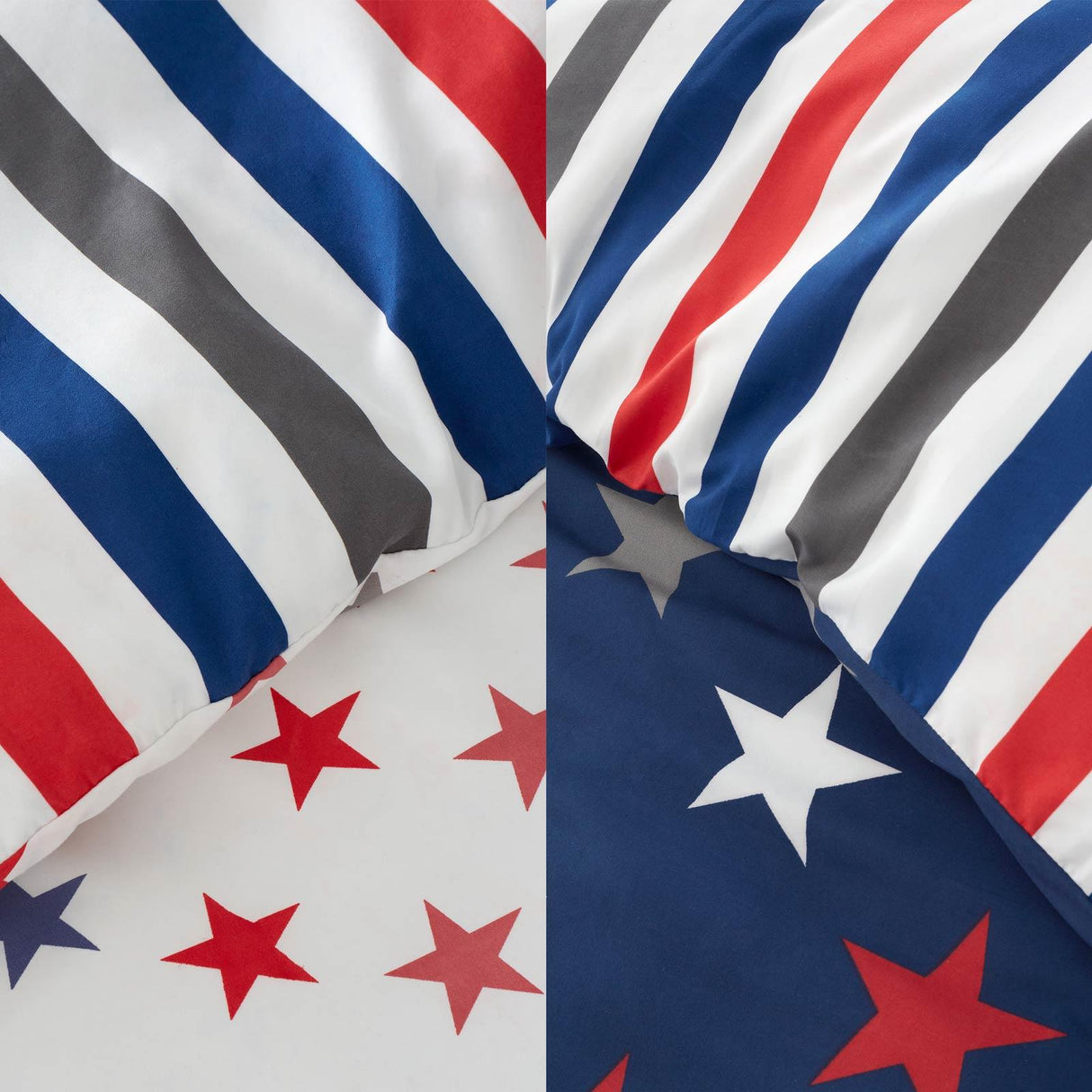 Stripes & Stars Duvet Cover Set Twin Pack by Catherine Lansfield