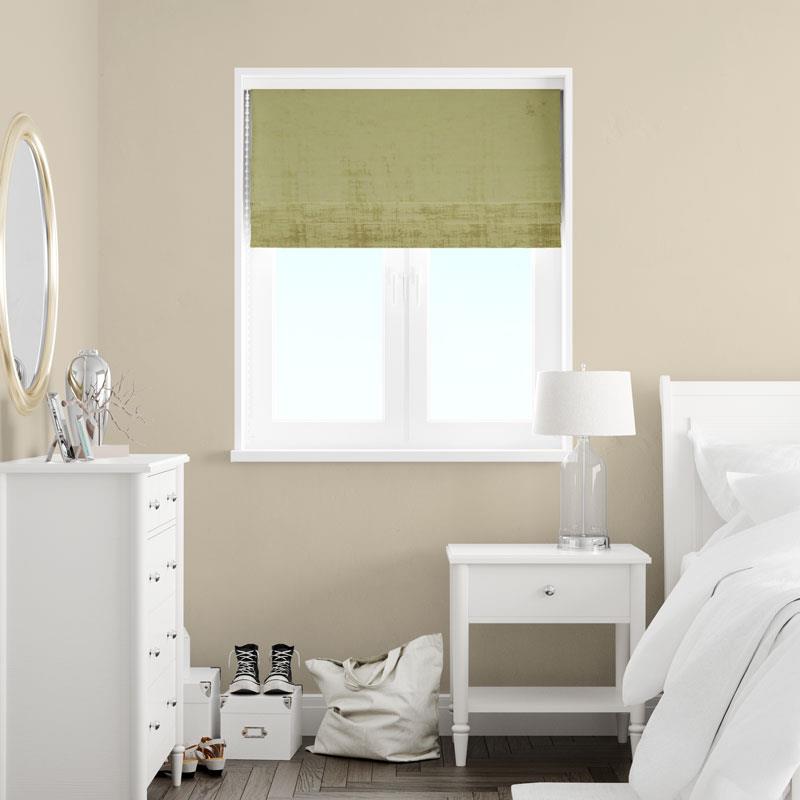 Azurite Willow Made To Measure Roman Blind by Style Furnishings