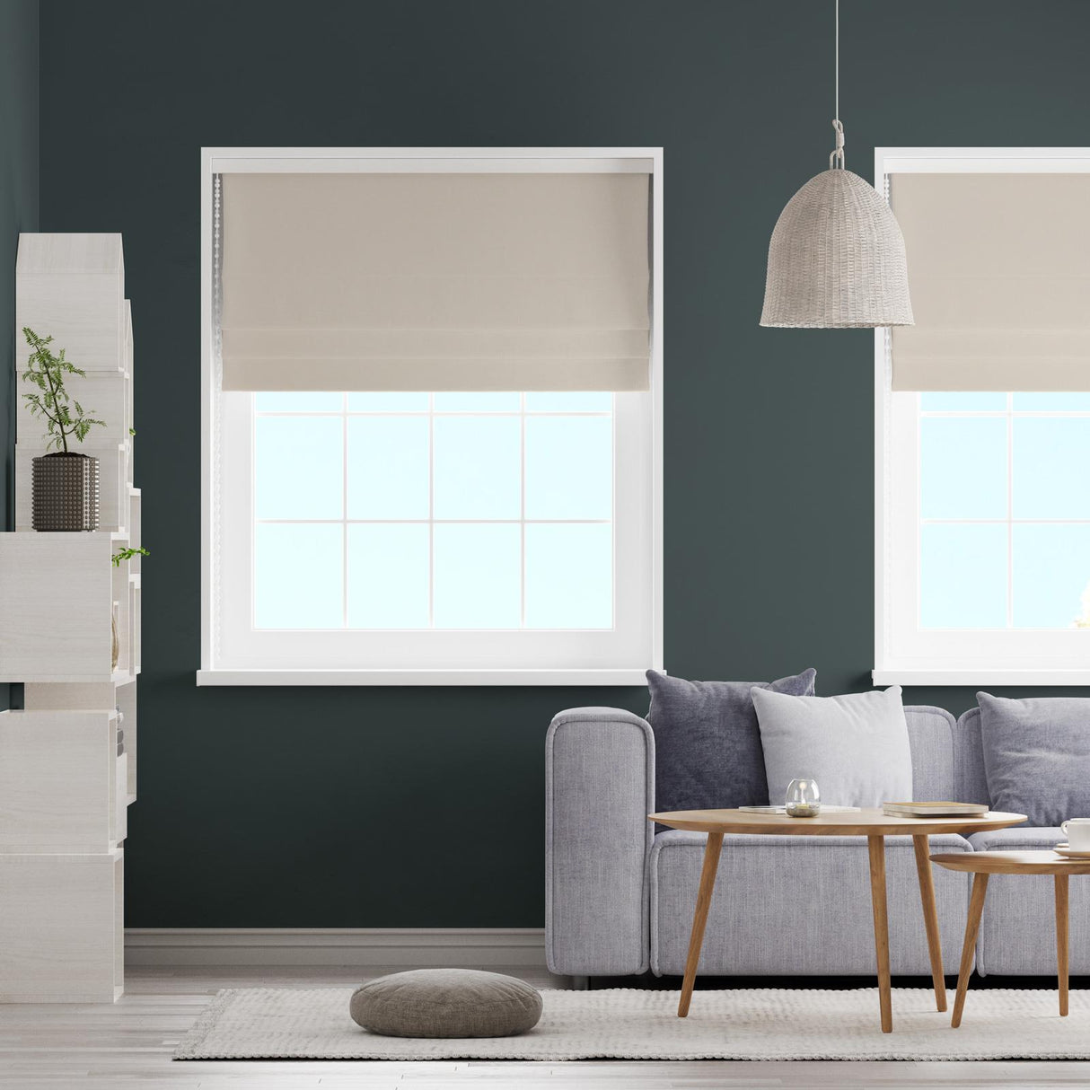 Asana Linen Made To Measure Roman Blind by Style Furnishings