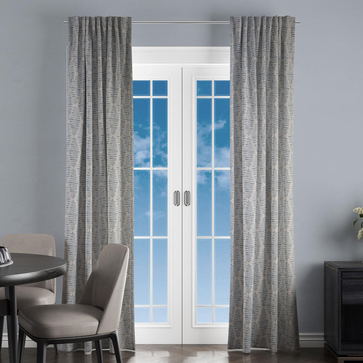 Fernia Denim Made To Measure Curtains by Style Furnishings