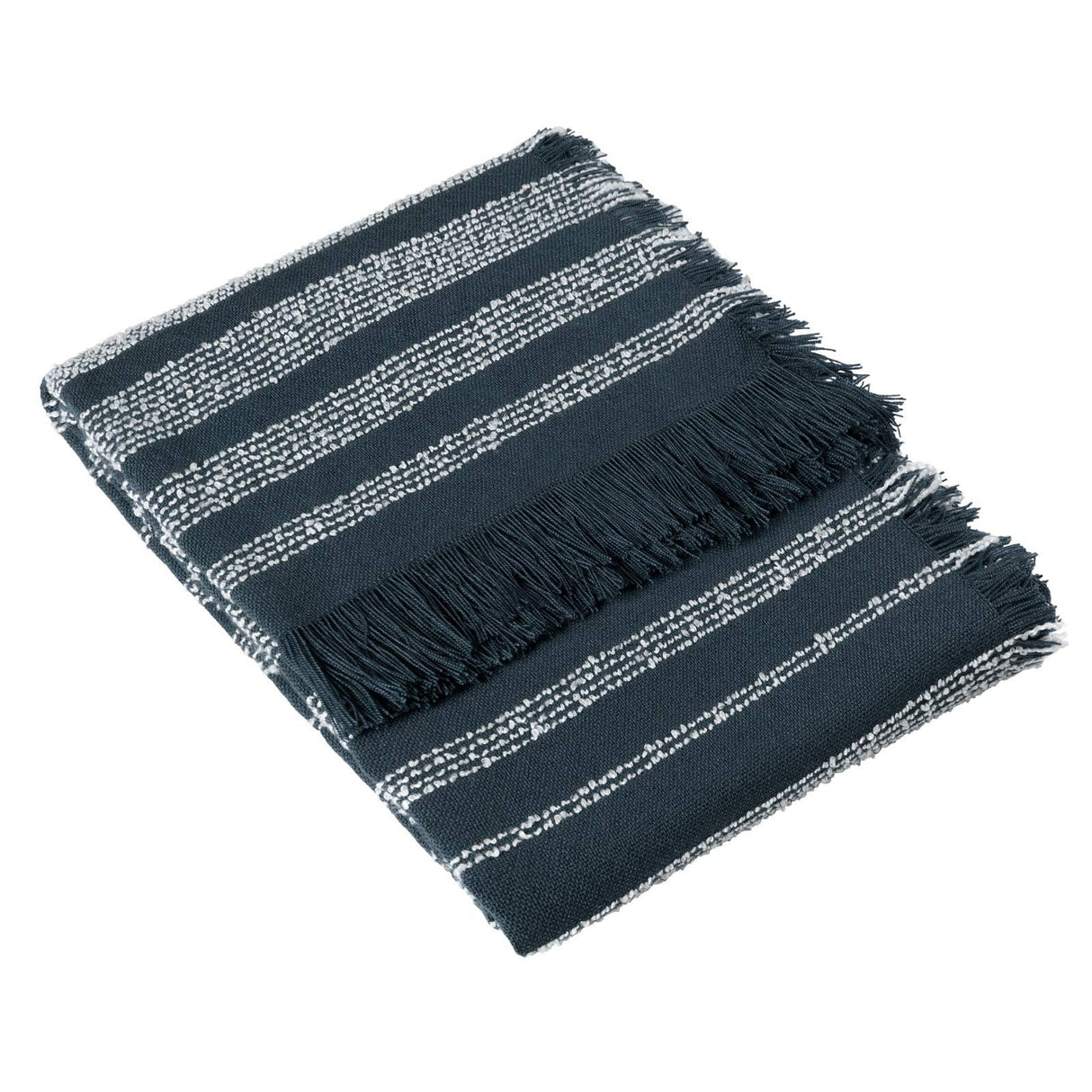Jour Woven Fringed Throw Blanket 130cm x 180cm by furn.