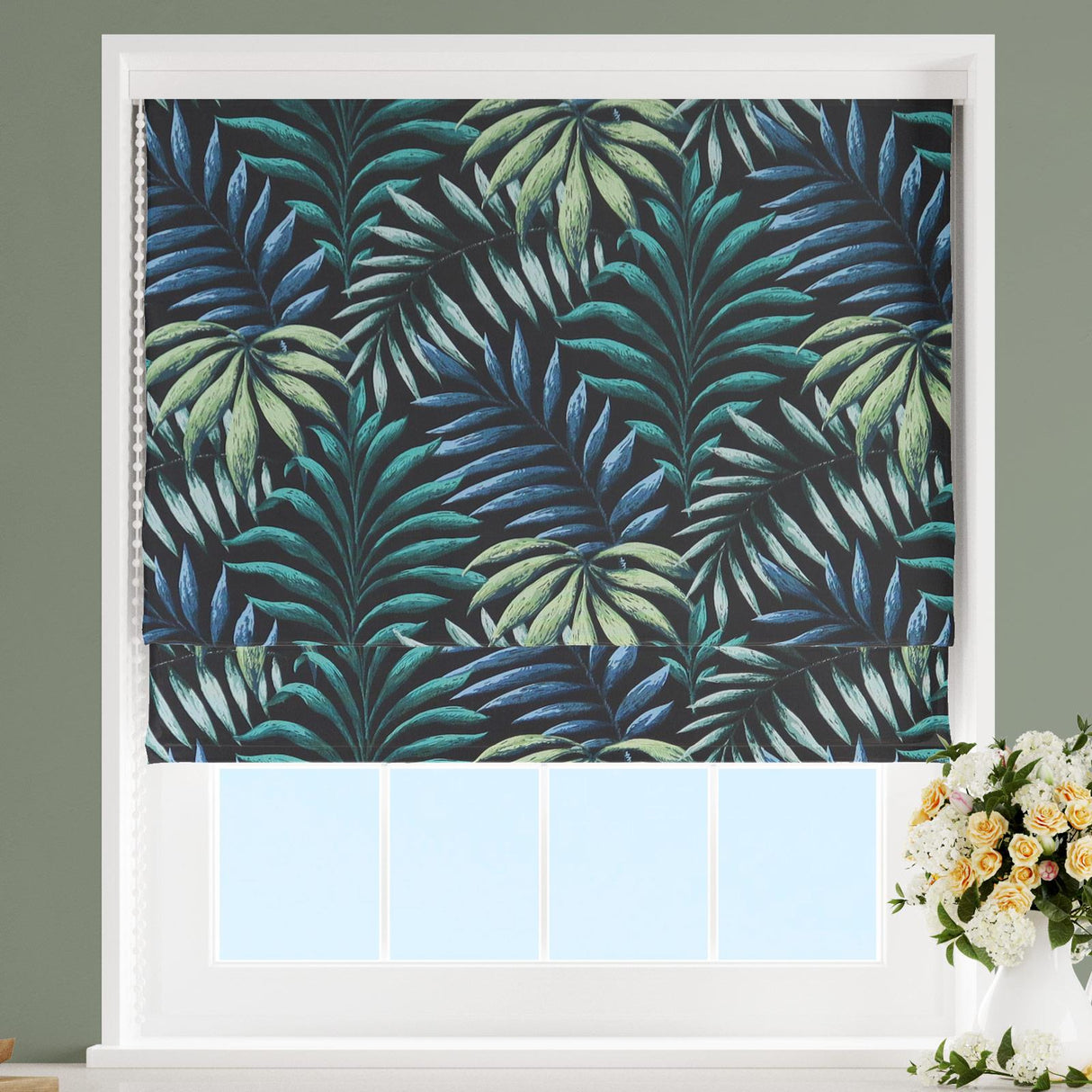 Manila Zinc Made To Measure Roman Blind by Style Furnishings