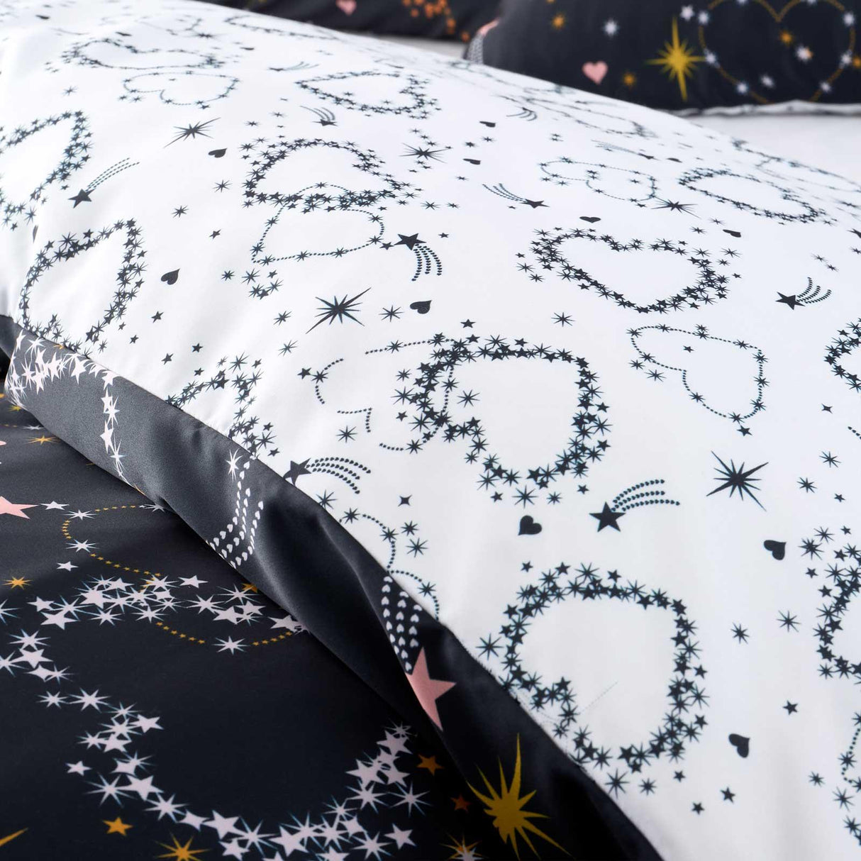 Cosmic Hearts & Stars Duvet Cover Set by Catherine Lansfield