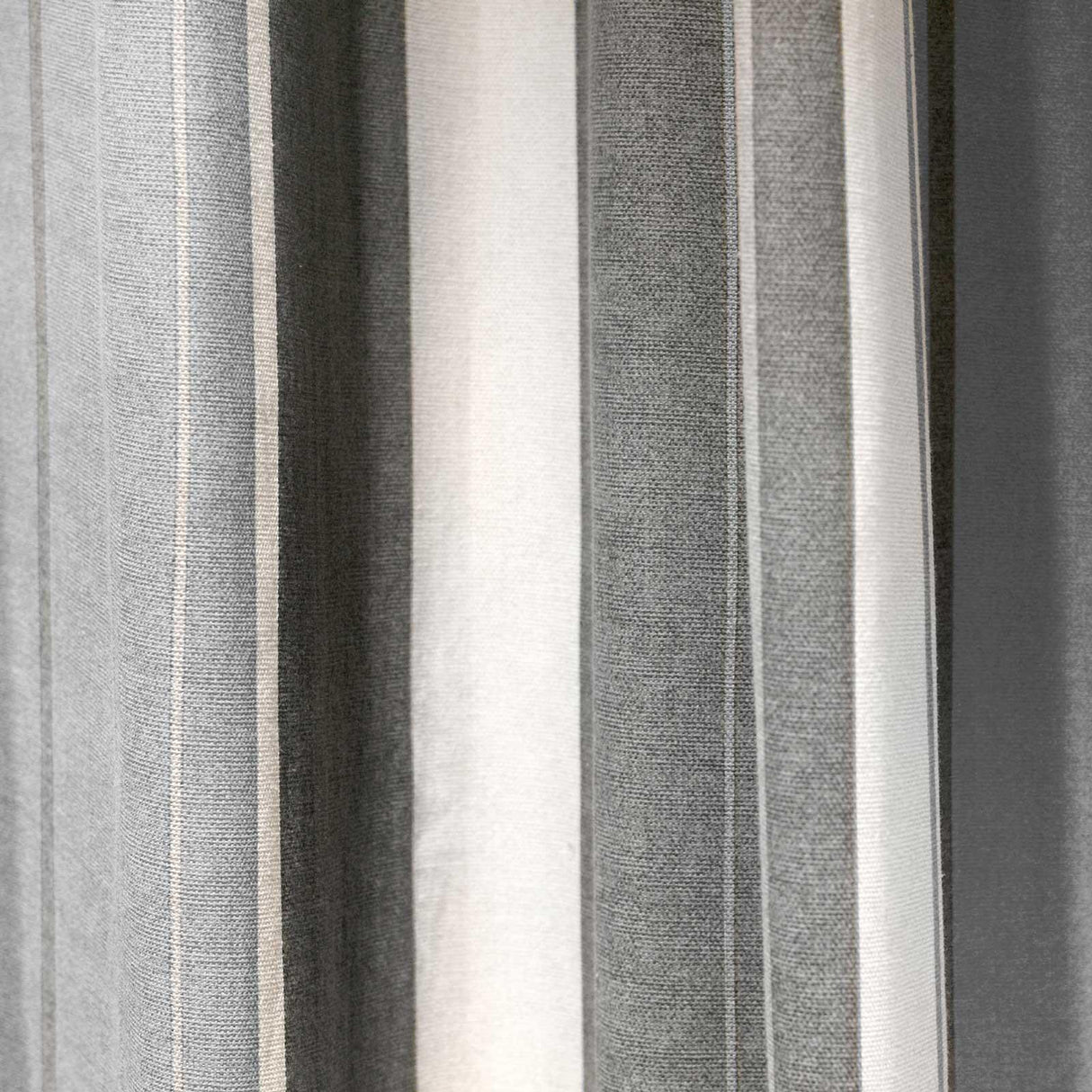 Whitworth Stripe Lined Eyelet Curtains by Fusion