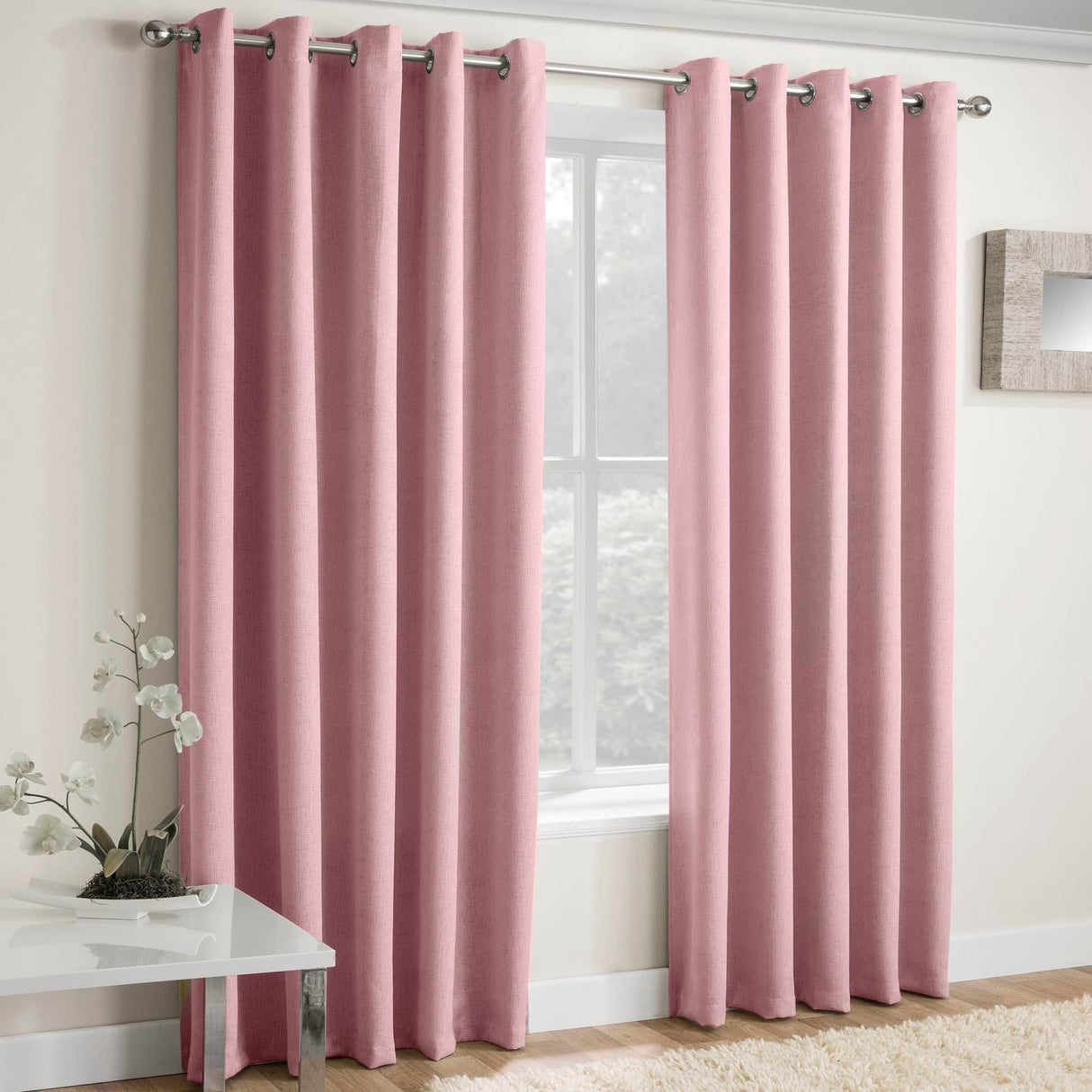 Vogue Thermal Eyelet Dimout Curtains by Enhanced Living