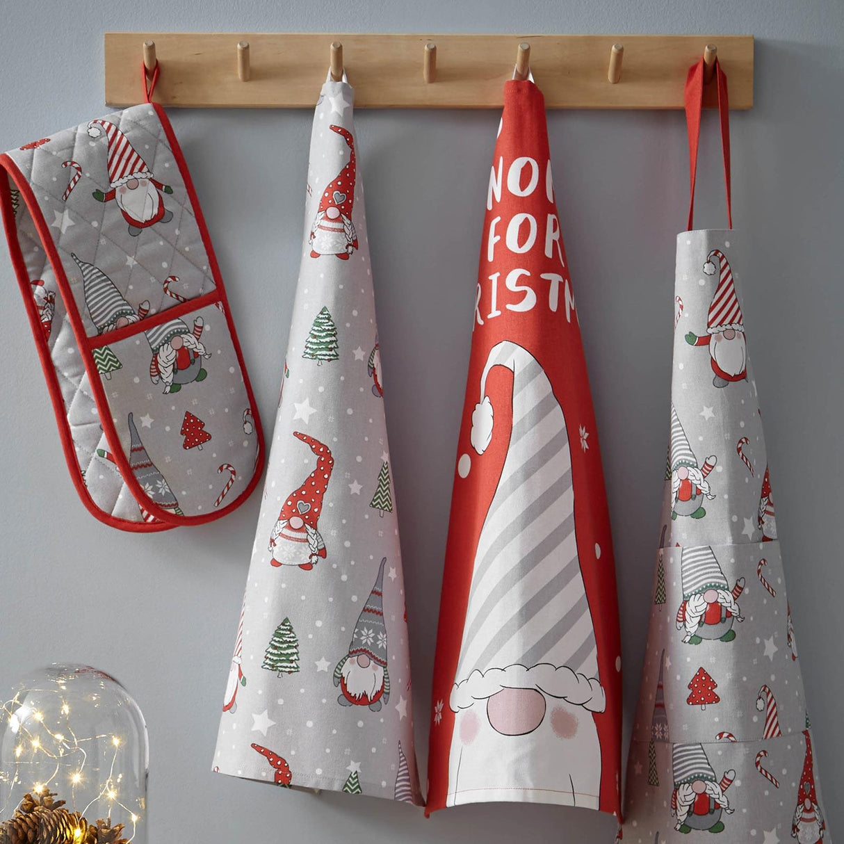 Christmas Gnomes Kitchen Textiles Collection by Catherine Lansfield