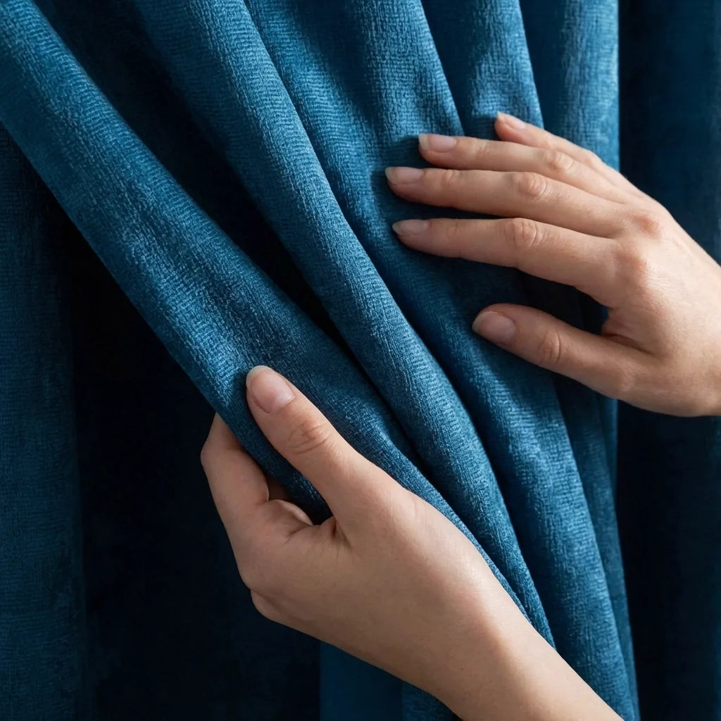 Strata Thermal Dim Out Woven Eyelet Curtains Pair - Teal image 2