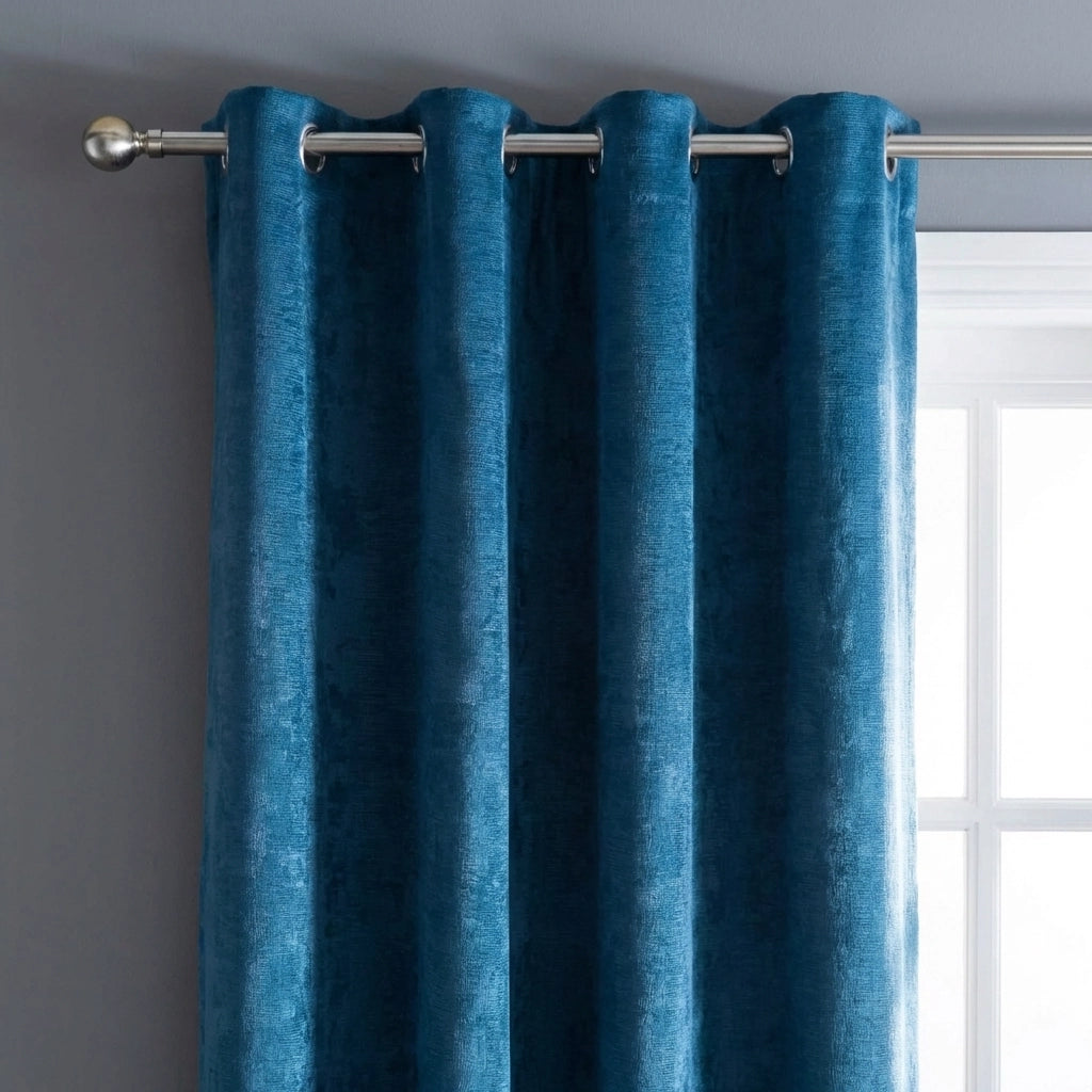 Strata Thermal Dim Out Woven Eyelet Curtains Pair 9