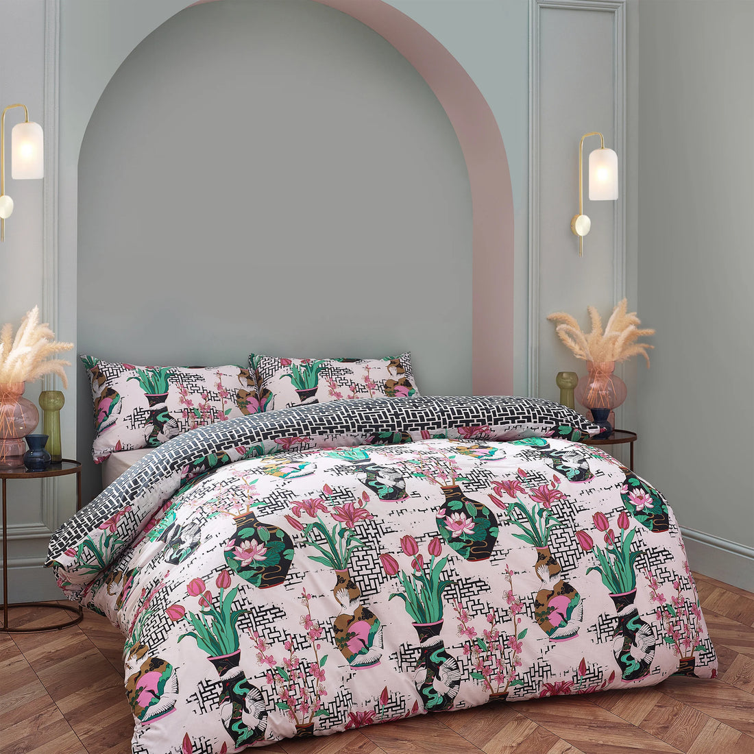 Ishiko Polycotton Duvet Cover Set - White