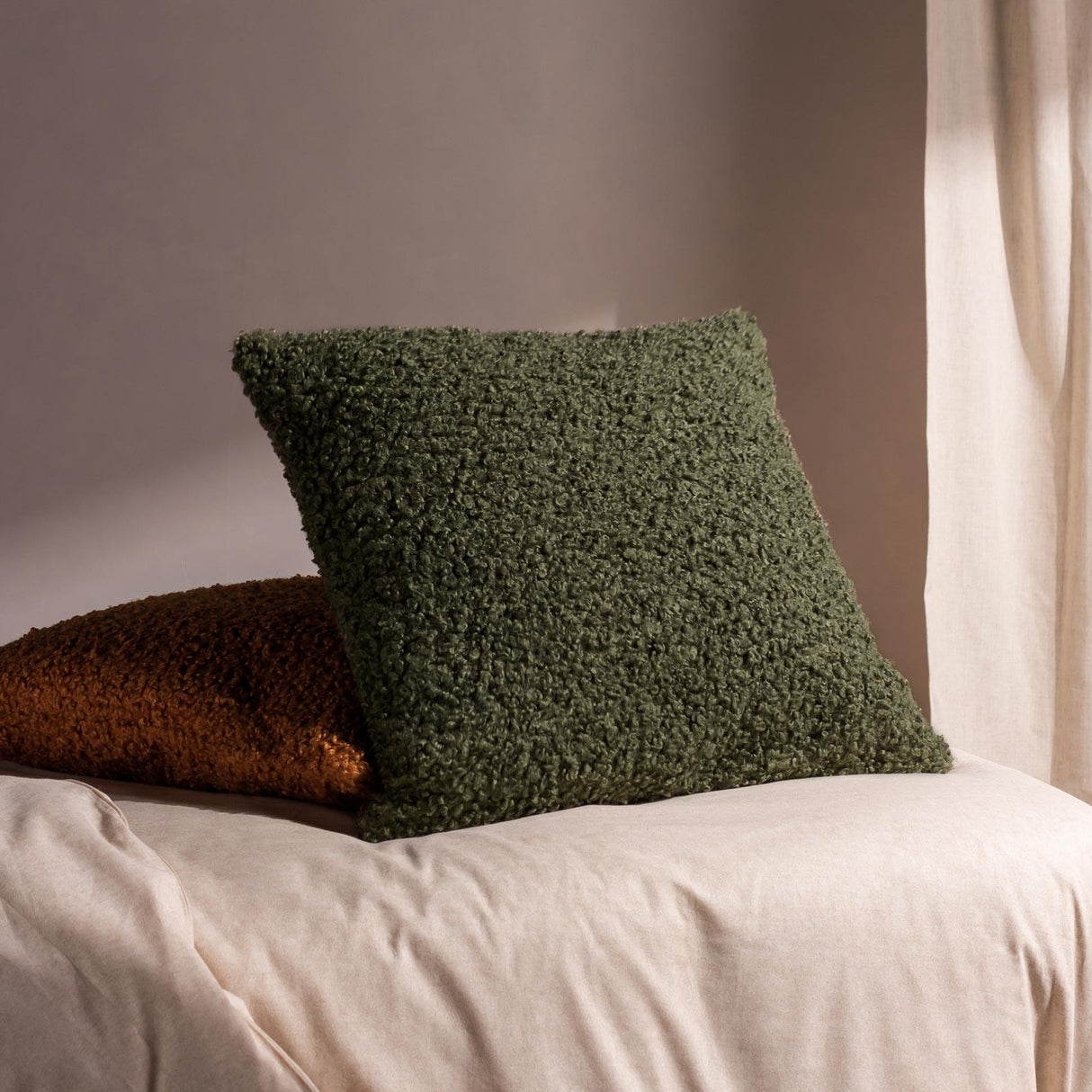 Cabu Textured Boucle Cushion Cover 18" x 18" by Yard 13
